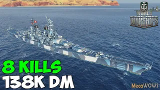 World of WarShips | Missouri | 8 KILLS | 138K Damage - Replay Gameplay 1080p 60 fps