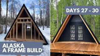 Building an Off Grid A-Frame Cabin in Alaska - TIMELAPSE - Episode 4