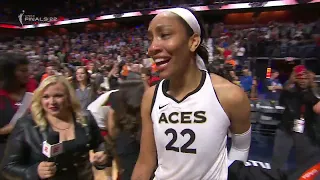 THE MOMENT THE LAS VEGAS ACES BECAME WNBA CHAMPIONS ‼