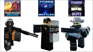 Tower Defense Simulator TDS, Tower Battles, & Tower Blitz Towers Meet Part 5! Nutshell, #tds Roblox