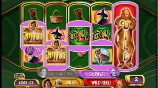 Wizard Of Oz - Ruby Slippers WMS free spins - Super Big Win