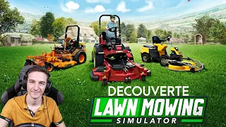 JE DEVIENS PAYSAGISTE ! Découverte Lawn Mowing Simulator