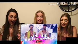 Jai Jai Shiva Shankar song reaction by Beautifull British Girls.Hrithik Roshan and Tiger Shroff
