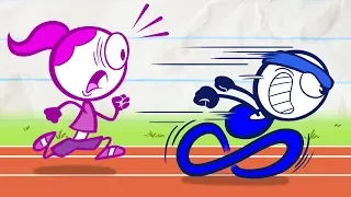 7 Times Pencilmate had to RUN for his LIFE! | Animated Cartoons Characters | Animated Short Films