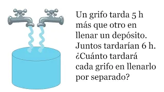 GRIFOS QUE LLENAN UN DEPÓSITO. Razonamiento Matemático.