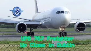 Up Close - UPS 767-300ER Freighter - Landing at Dublin Airport