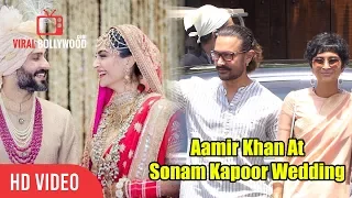 Aamir Khan At Sonam Kapoor - Anand Ahuja Wedding | Sonam Kapoor Marriage LIVE