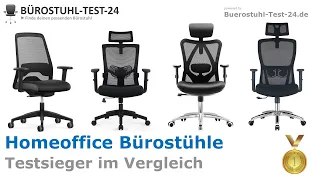 Homeoffice Bürostühle Test Vergleich 2024 (TOP 5) 🥇 Testsieger im Vergleich (Schreibtischstühle)