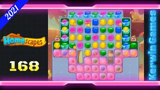 Homescapes Level 168 - No Boosters - 16 moves (2021)