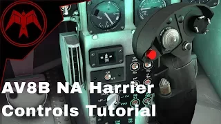 DCS AV-8B NA Harrier Controls, Cockpit Tutorial