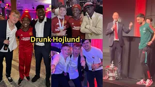 Drunk Hojlund 😂! Manchester United Players Party Celebration After Winning 2024 FA Cup Final.