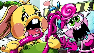 [Animation] Delicious Poppy Playtime COMPLETE EDITON |💖🖤 PINK vs BLACK Food Challenge | SLIME CAT