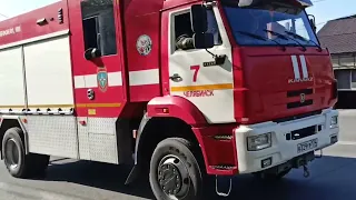 russian fire truck responding compilation yelp siren