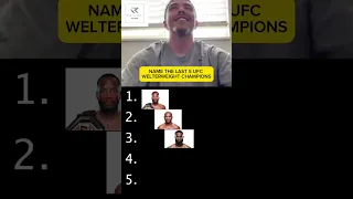 CAN YOU NAME THE LAST 5 UFC WELTERWEIGHTS? #leonedwards #kamaruusman #ufc