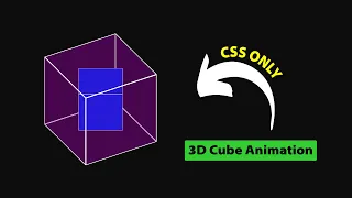 3D Cube Animation Using HTML And CSS Only | Rotating 3D Cube Animation | ProgrammingTT