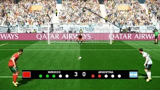 MOROCCO vs ARGENTINA | Penalty Shootout | PES 2019 Gameplay PC