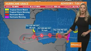 Weather update: Houston can expect scattered showers today; Hurricane Grace makes Mexico landfall