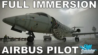 REAL AIRBUS PILOT | Aerosoft CRJ | EGKK to EGJB - Full Flight | Microsoft Flight Simulator