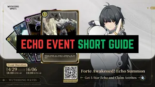 Echo Summon Web Event Short Guide | Wuthering Waves