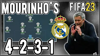 Replicate Jose Mourinho's 4-2-3-1 Real Madrid Tactics in FIFA 23 | Custom Tactics Explained