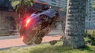 Realistic Crossroad Car Crashes #07 BeamNG.drive