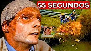 Os Horríveis 55 Segundos de Niki Lauda. Acidente De Formula 1. Documentário Fatos Reais.