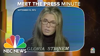 Gloria Steinem in 1972: Average citizens want reproductive rights