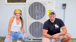 Installing Senville Central AC/Heat Pump Split System | Building Our Own Home Ep.116