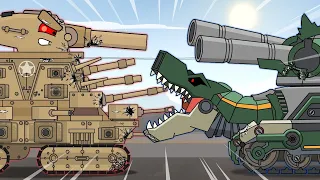 Revenge Battle: Tankozilla vs Patriot - Cartoons about tanks