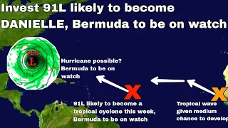 Invest 91L given high chance to develop into tropical cyclone • New wave to possibly develop