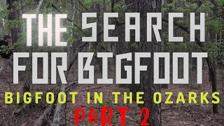 THE SEARCH FOR BIGFOOT IN THE OZARKS (PART 2) A BIGFOOT FILM SERIES