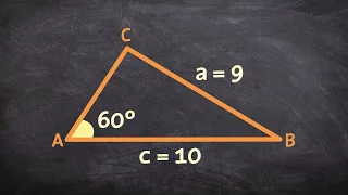 Law of sines Ambiguous case two solutions