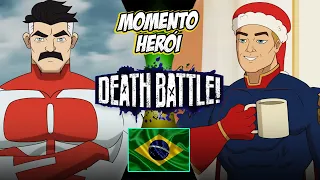 Omni-man vs Capitão Pátria/Homelander - Dublado Pt-Br - [Invincible vs The Boys] | DEATH BATTLE