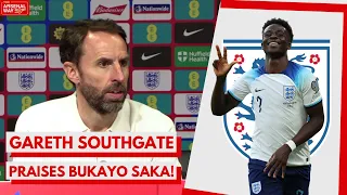 "ELITE LEVEL? HE'S THERE!" | Gareth Southgate Praises Bukayo Saka After First Senior Hattrick |VIDEO