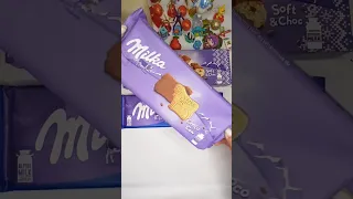 ASMR Milka Choco Cow 🐄 #asmr #candy #milkachocolate