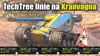 🌳TechTree linie na Kranvagna | WoT Blitz