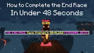 How to Complete the End Race In Under 48 Seconds | Hypixel Skyblock