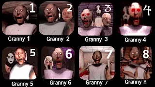 Granny 1 2 3 4 5 6 7 8 - Nightmare Mode Jumpscares