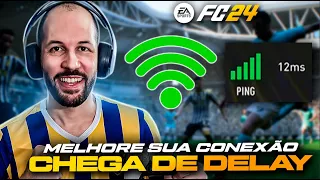 EA FC 24 - SEUS JOGADORES ESTÃO PESADOS? 💥REDUZA O DELAY E VEJA SE O PROBLEMA É SUA CONEXÃO