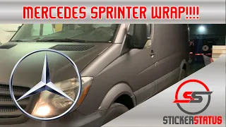 MERCEDES SPRINTER VAN WRAP! -- Avery SW900 Matte Charcoal