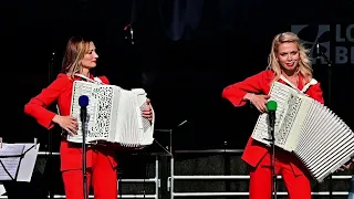 2ACCORDIONS дуэт аккордеонисток "ЛюбАня"- ГРИГ "В ПЕЩЕРЕ ГОРНОГО КОРОЛЯ" LIVE in Berlin