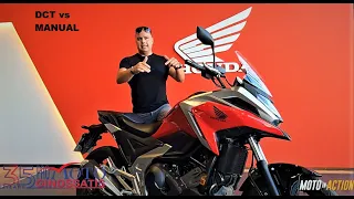 HONDA NC750DCT vs NC 750 manual Test Ride review Moto in Action