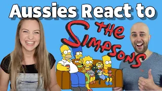 AUSSIES REACT to THE SIMPSONS Australian Characters | Australian Accent Tips