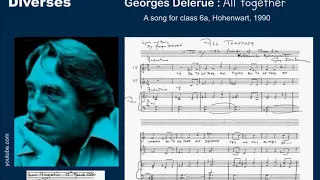 Diverses: „All together“, a song by Georges Delerue for class 6a (Hohenwart) 1990