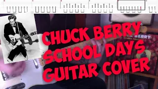 How To Play On Guitar | Chuck Berry | School Days | Guitar Cover with TABS | 1957 |