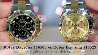 Rolex Daytona 116503 vs Rolex Daytona 116523: la differenza è nei dettagli