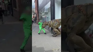 dinosaurs prank in public - #shorts #youtubeshorts #reels #instagram #tiktok credits to @goub