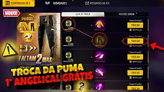 URGENTE!! EVENTO TROCA DA PUMA, 1° ANGELICAL GRÁTIS? PUNHO, CODIGUIN INFINITO - NOVIDADES FREE FIRE