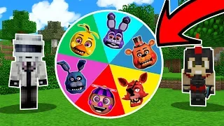 ¡LA RULETA DE LOS ANIMATRONICOS FIVE NIGHTS AT FREDDY'S (FNAF) 🎯😱! - PRUEBA TU SUERTE EN MINECRAFT