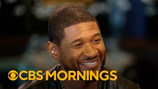 Usher shows Gayle King his custom Super Bowl ring